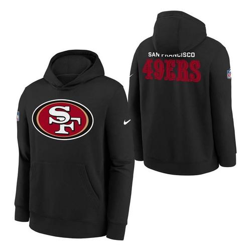 Nike Kids' San Francisco 49ers 2025 Sideline Club Hoodie - Primary Image