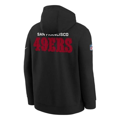 Nike Kids' San Francisco 49ers 2025 Sideline Club Hoodie - Primary Image