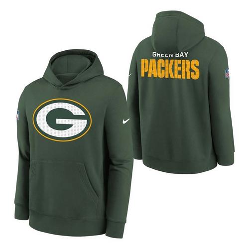 Nike Kids' Green Bay Packers 2025 Sideline Club Hoodie - Primary Image