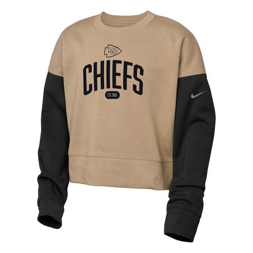 Nike Girls' Kansas City Chiefs Oversize Rewind Crewneck - Primary Image