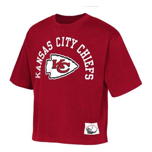 Nike Girls' Kansas City Chiefs Oversized Crop - Primary Image