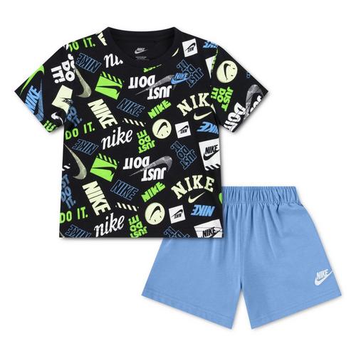 Toddler Nike Sportswear In The Zone 2-Piece T-Shirt and Shorts Set - Primary Image