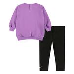Baby Girls' Nike Lace It Up Crewneck Sweatshirt and Leggings Set - Thumbnail 2 of 4