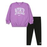 Girls' Nike Lace It Up Crewneck Sweatshirt Set - Thumbnail 1 of 4