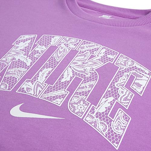 Girls' Nike Lace It Up Crewneck Sweatshirt Set - Primary Image