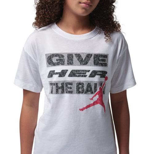 Girls' Jordan Give Her The Ball T-Shirt - Primary Image
