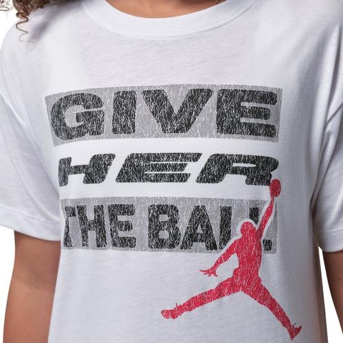 Girls' Jordan Give Her The Ball T-Shirt - Primary Image
