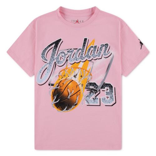 Girls' Jordan On Fire Script T-Shirt - Primary Image