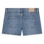 Girls' abercrombie kids Midi Destroy Jean Shorts - Thumbnail 2 of 5