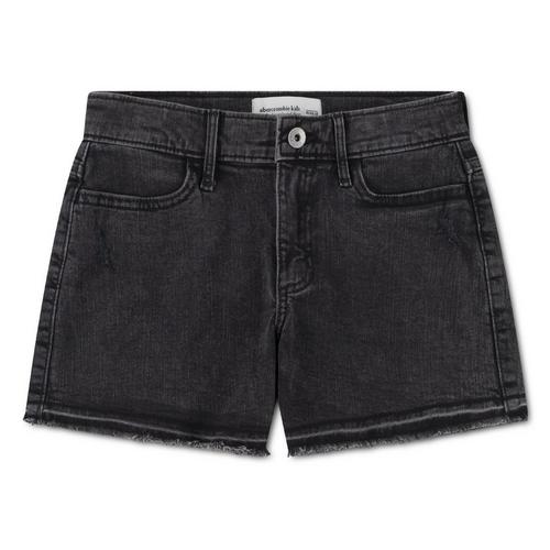 Girls' abercrombie kids High Rise Relaxed Jean Shorts - Primary Image