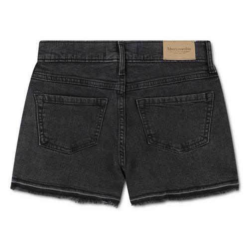 Girls' abercrombie kids High Rise Relaxed Jean Shorts - Primary Image