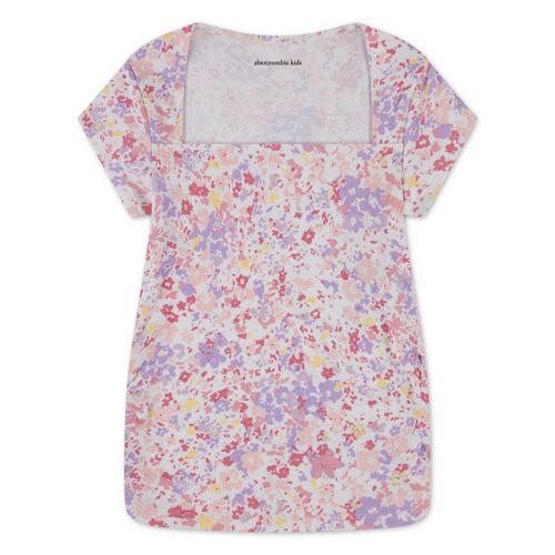 Girls' abercrombie kids Ava Square Neck T-Shirt,Shirt - Primary Image