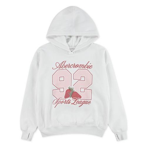 Girls' abercrombie kids 92 Strawberry Hoodie - Primary Image