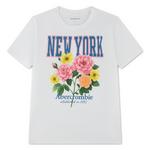Girls' abercrombie kids New York Flower T-Shirt - Thumbnail 1 of 3