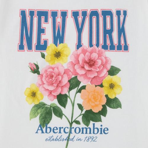 Girls' abercrombie kids New York Flower T-Shirt - Primary Image