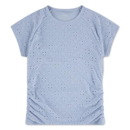 Girls' abercrombie kids YPB Eyelet Ruched Shirt - Primary Image