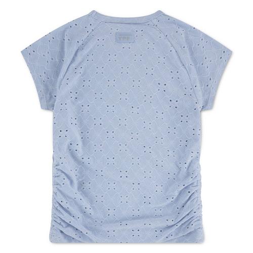 Girls' abercrombie kids YPB Eyelet Ruched Shirt - Primary Image