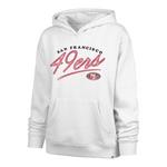 47 Brand Women's San Francisco 49ers Script Hoodie - Thumbnail 1 of 2