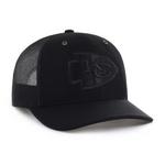 47 Brand Kansas City Chiefs Carhartt Black Out Trucker Hat Adjustable Hat - Thumbnail 2 of 3