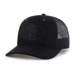 47 Brand San Francisco 49ers Carhartt Trucker Black Out Hat Adjustable Hat - Thumbnail 1 of 3