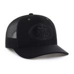 47 Brand San Francisco 49ers Carhartt Trucker Black Out Hat Adjustable Hat - Thumbnail 2 of 3