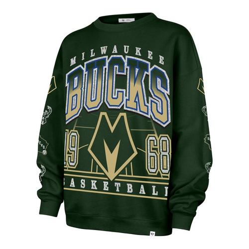 47 Brand Women's Milwaukee Bucks 2025 City Edition Go Big Crewneck - Primary Image