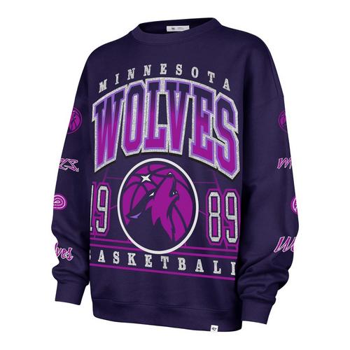 47 Brand Women's Minnesota Timberwolves 2025 City Edition Go Big Crewneck - Primary Image