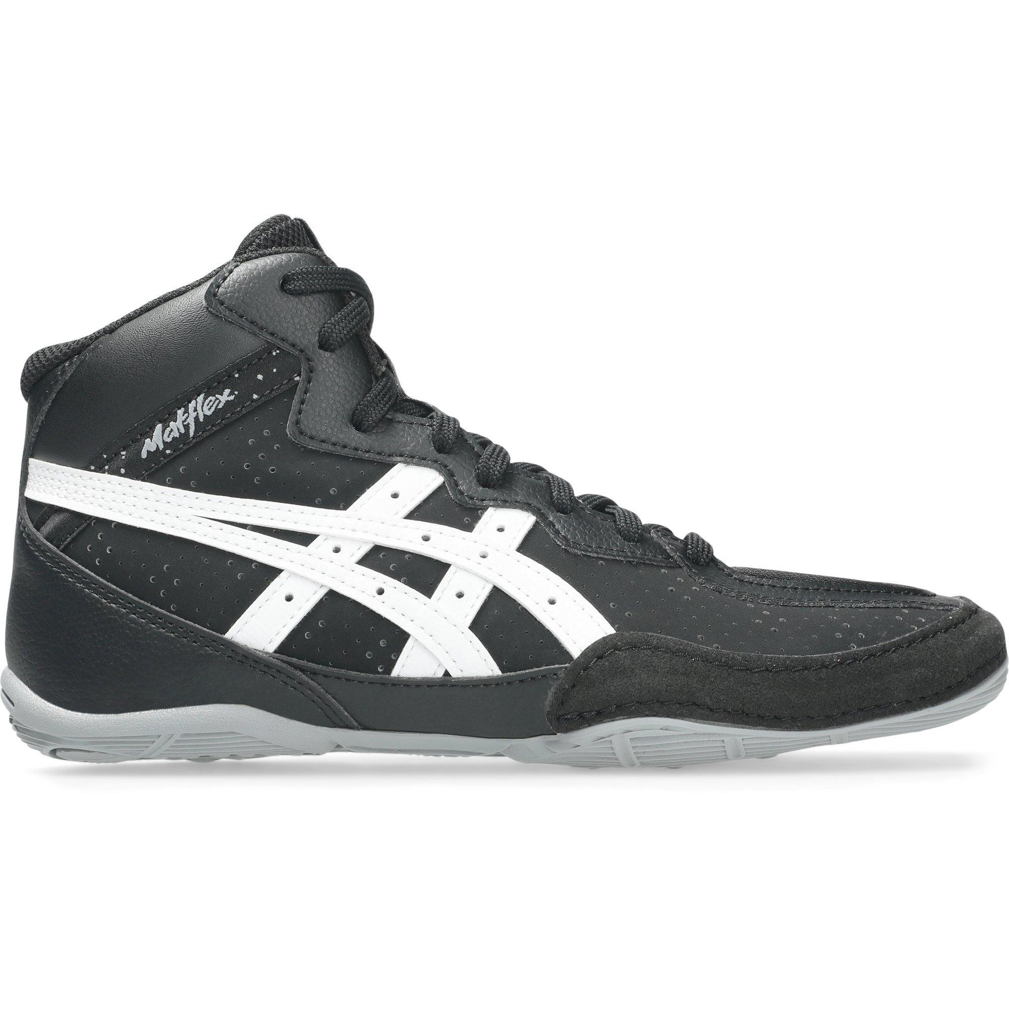 ASICS Kids' Matflex 8 Wrestling Shoes, Size 1.5, Black/White