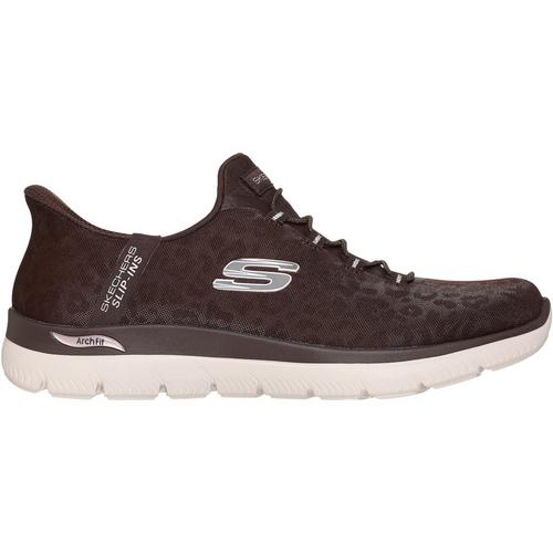 Women's Skechers Slip-ins: Arch Fit Summits - Luxe Leopard Shoes - Primary Image