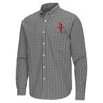 Antigua Houston Rockets Ellis Woven Long Sleeve Button Up - Thumbnail 1 of 2