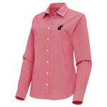 Antigua Women's Miami Heat Porter Woven Long Sleeve Button Up - Thumbnail 1 of 2