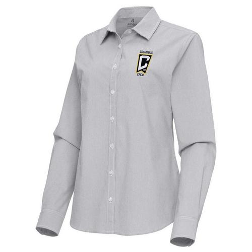 Antigua Women's Columbus Crew SC Porter Woven Button Up Shirt - Primary Image