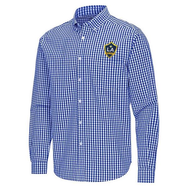 Antigua LA Galaxy Ellis Woven Button Up Shirt