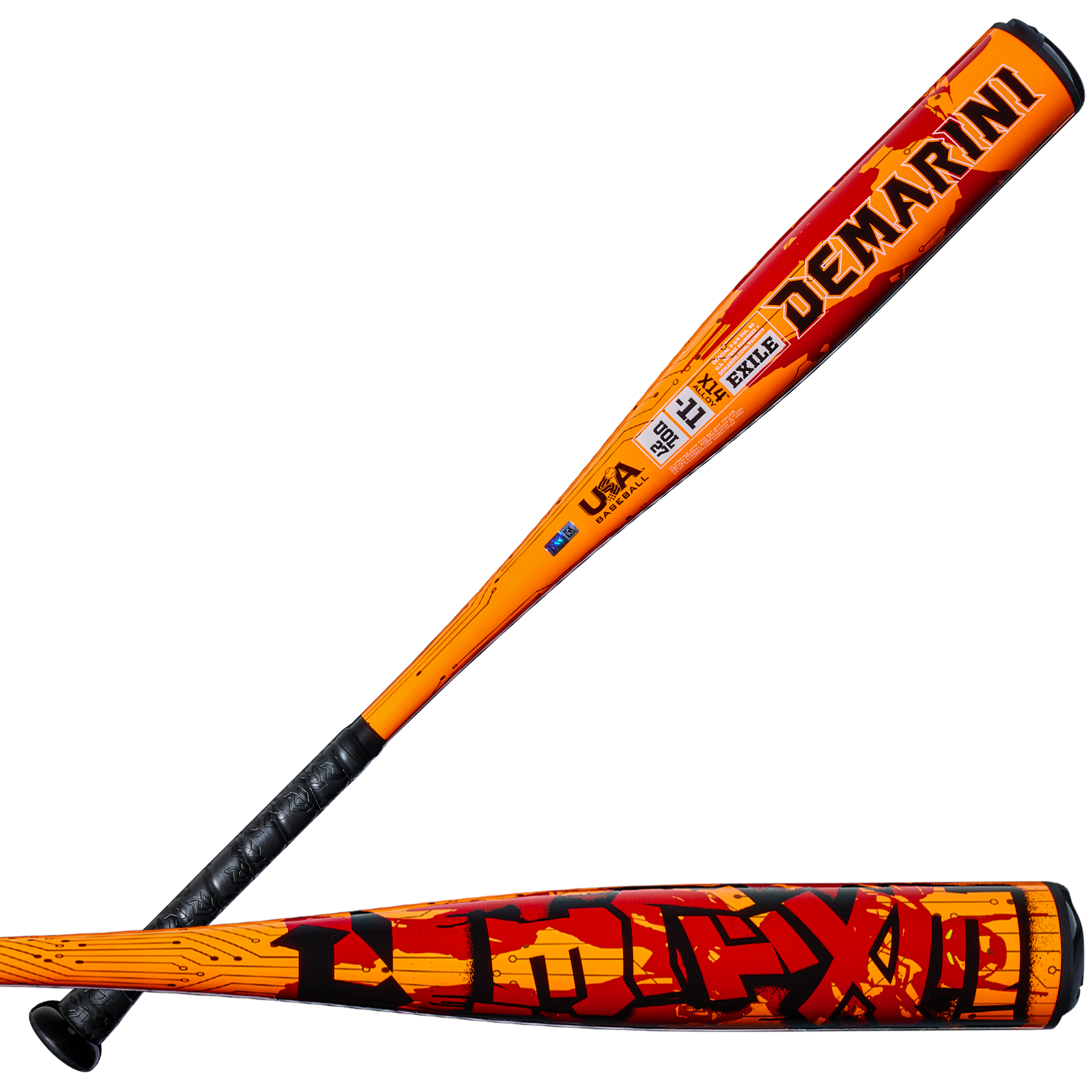 DeMarini Youth 2027 Exile USA Baseball Bat
