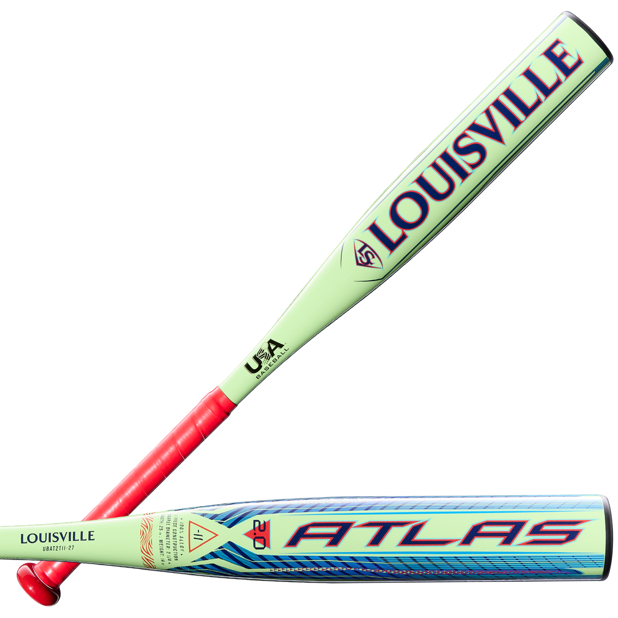 Louisville Slugger Youth 2027 Atlas 2.0 Tee Ball USA Baseball Bat