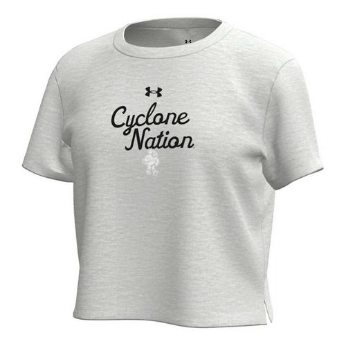Under Armour Girls' Iowa State Cyclones Breezy Crop - Primary Image