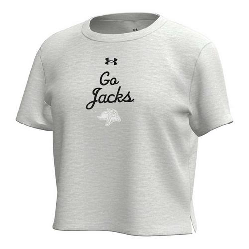 Under Armour Girls' South Dakota State Jackrabbits Breezy Crop - Primary Image