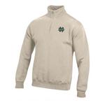 Gear For Sports Notre Dame Fighting Irish Logo Big Cotton Long Sleeve 1/4 Zip - Thumbnail 1 of 2