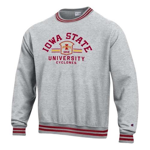 Champion Iowa State Cyclones Stripe Reverse Weave Crew - Primary Image