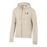 Gear For Sports Miami Hurricanes Logo Big Cotton Full Zip - Thumbnail 1 of 2