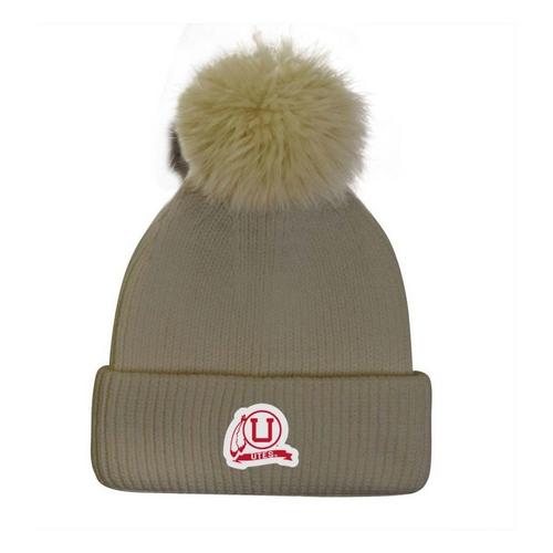 Under Armour Women's Utah Utes Halftime Pom Beanie - Primary Image