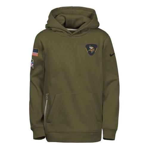 Nike Kids' Minnesota Vikings 2025 Salute To Service Club Hoodie - Primary Image