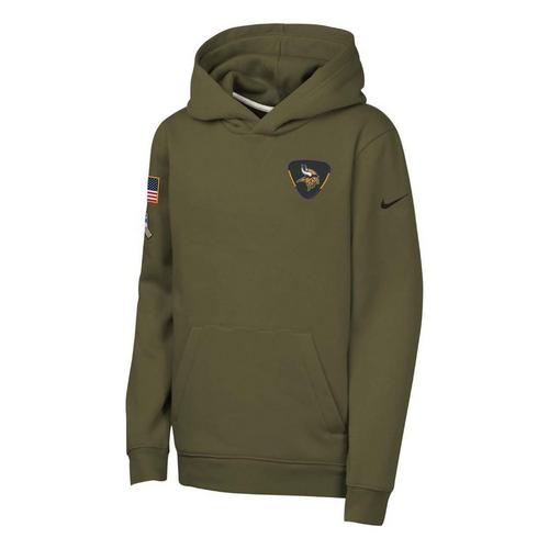 Nike Kids' Minnesota Vikings 2025 Salute To Service Club Hoodie - Primary Image