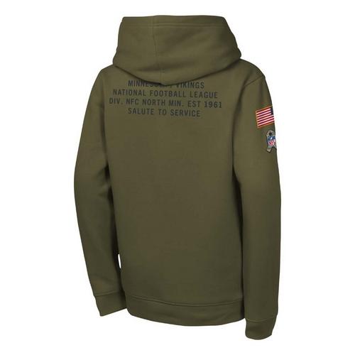 Nike Kids' Minnesota Vikings 2025 Salute To Service Club Hoodie - Primary Image