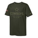 Nike Kids' Dallas Cowboys 2025 Salute To Service T-Shirt - Thumbnail 1 of 3