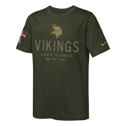 Nike Kids' Minnesota Vikings 2025 Salute To Service T-Shirt - Primary Image