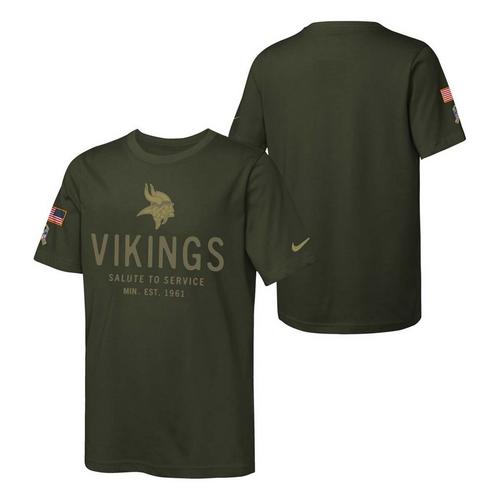 Nike Kids' Minnesota Vikings 2025 Salute To Service T-Shirt - Primary Image