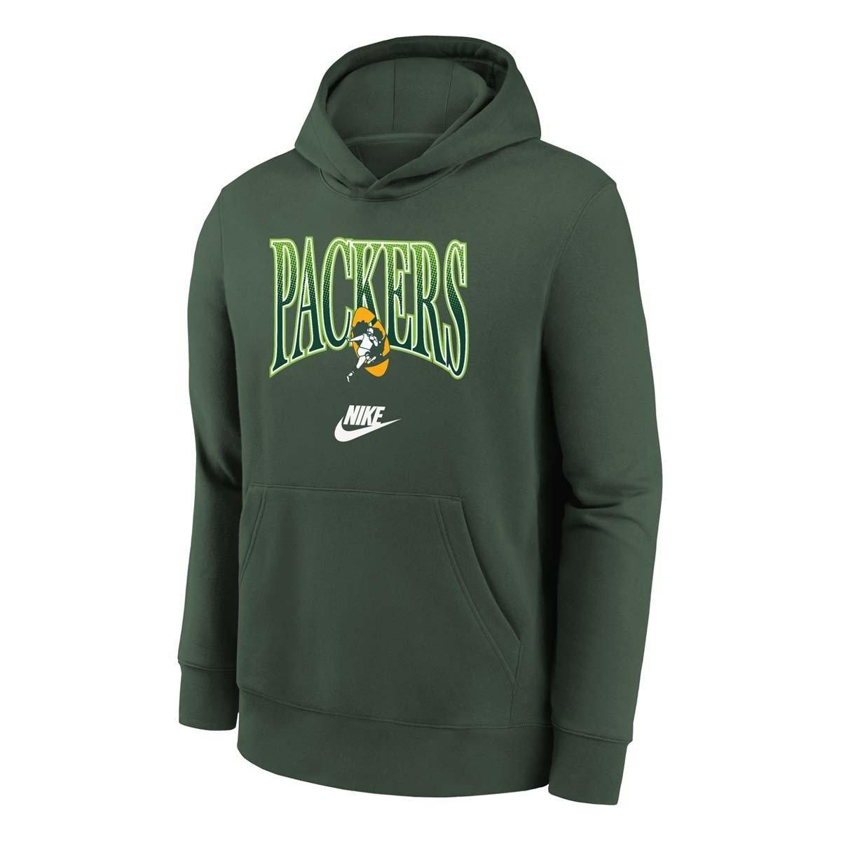 Nike Kids' Green Bay Packers Rewind Club Hoodie