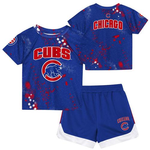 Genuine Stuff Toddler Chicago Cubs Pinch Hit Short & T-Shirt Set - Primary Image