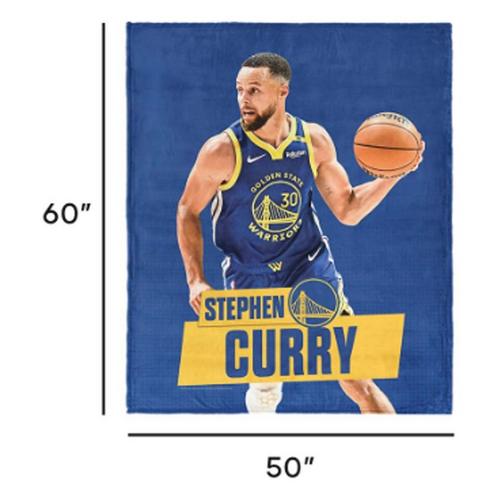 TheNorthwest Golden State Warriors Steph Curry Silk Touch Sherpa Throw Blanket - Primary Image